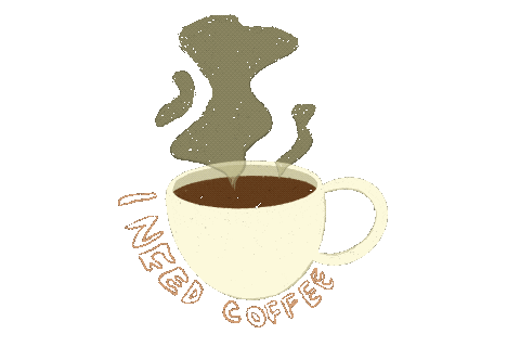 Coffee Monday Blues Sticker