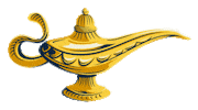 aladdin lamp Sticker by M.A.C