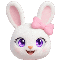 Rabbit 행복 Sticker by pillyze