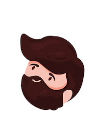 Hair Man Sticker