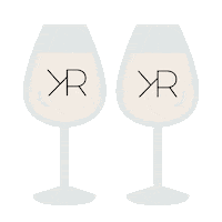 White Wine Cheers Sticker by KAYLARAE Resin Designs