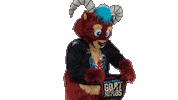 Hockey Mascot Sticker by New Mexico Goatheads