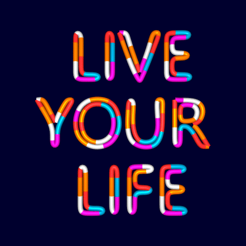 Life Typography GIF by Omer Studios