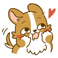 In Love Laugh Sticker by Lazy Corgi
