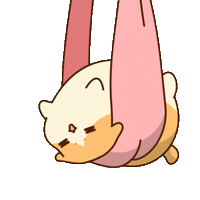 Hanging Upside Down Sticker by Bichi Mao