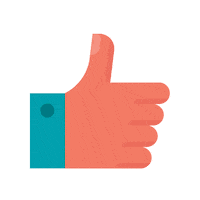 Cheers Thumb Up Sticker by Le Petit Ballon