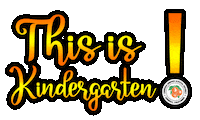 Back To School Kindergarten Sticker by OrangeUSD