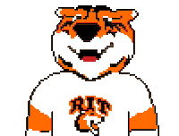 8-Bit Pixel Sticker by Rochester Institute of Technology