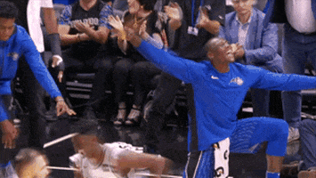 celebrate lets go GIF by NBA