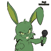 Bunny Mic Drop Sticker by VeeFriends