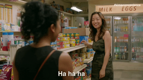 ha ha ha lol GIF by Kim's Convenience
