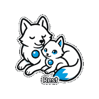 Snuggles Relaxing Sticker