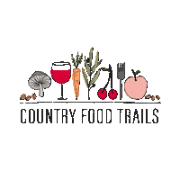 Logo Orange Sticker by County Food Trails