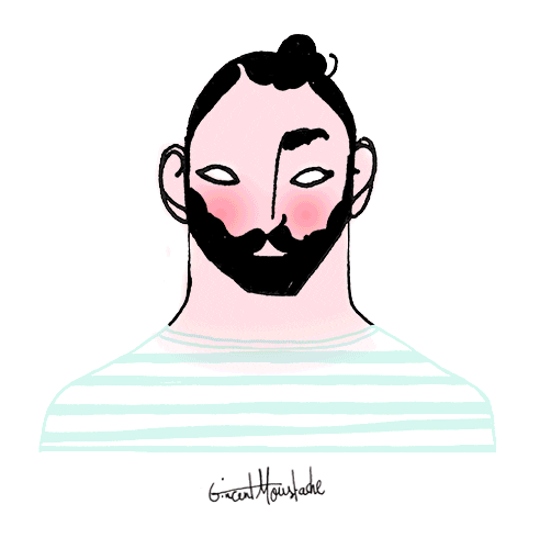 vincentmoustache giphyupload art illustration vintage GIF