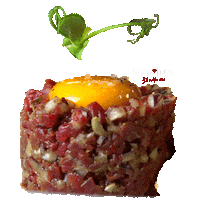 Steak Tartare Restaurant Sticker by Meating Steakhouse