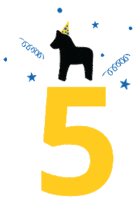 IKEAid anniversary ikea 5th dala Sticker