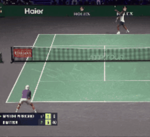 Grigor Dimitrov defeats Mpetshi Perricard in straight sets, after clinching a break at love to seal the deal and book a place in the second round.