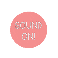 Turn It On Sound Sticker by Marcela Sabiá
