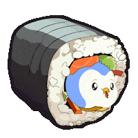 Hungry Om Nom Sticker by Pudgy Penguins
