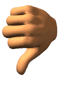 Thumbs Down Sticker