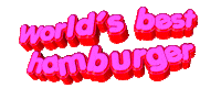 world&#39;s best hamburger Sticker