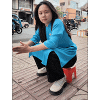 Squat Plastic Chair Sticker by kisstour.official