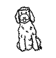 cmmrclly dog office furry hamburg Sticker
