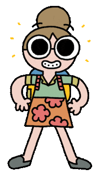 Happy Cute Girl Sticker by Jess Smart Smiley