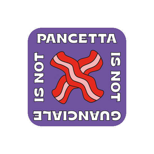 Pasta Carbonara Sticker by The Gin Way