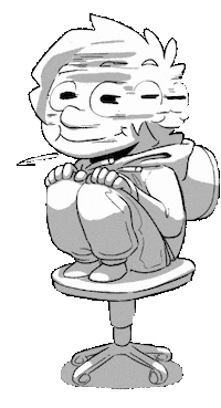 Chair Spinning Sticker