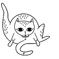 Funny Cat Sticker by STRAYZ