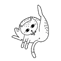 Funny Cat Sticker by STRAYZ