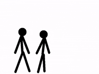 Stick Figure Fight GIF