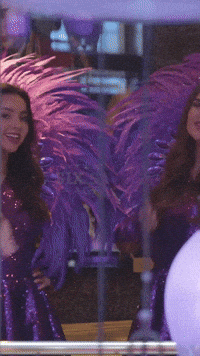 Sixstarsagency kiss girls purple styling GIF