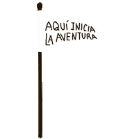mysticart flag bandera aventura mysticart Sticker