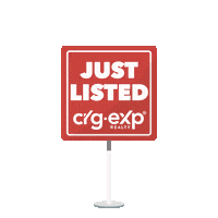 crgexprealty real estate sign just listed new listing Sticker