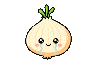sideserfcakes kawaii onion is it cake sideserf Sticker