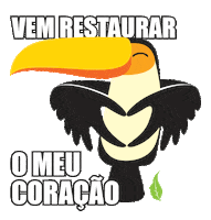 alinechica coracao natureza tucano restauracao Sticker