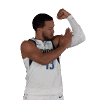 Flexing Jalen Brunson Sticker by Dallas Mavericks
