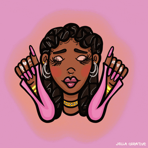 Girl Kiss GIF by JellaCreative