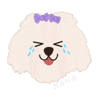 Happy Dog Sticker by Ann of Facedit