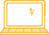Magic Computer Sticker by Jannette Kneisel