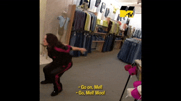 Sporty Spice Backflips in New Jersey Mall