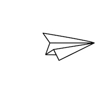 Paper Airplane Motion Sticker by The Happy Planner