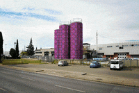 pattern-nostrum art psychedelic mask architecture GIF