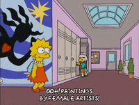 Lisa Simpson Art GIF by The Simpsons