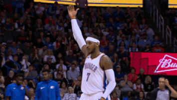 carmelo anthony expression GIF by NBA