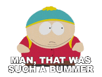 Eric Cartman What A Bummer Sticker by South Park