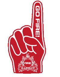 Foam Finger Nihl Sticker by Cardiff Fire