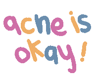 Skin Acne Sticker by Marie Boiseau